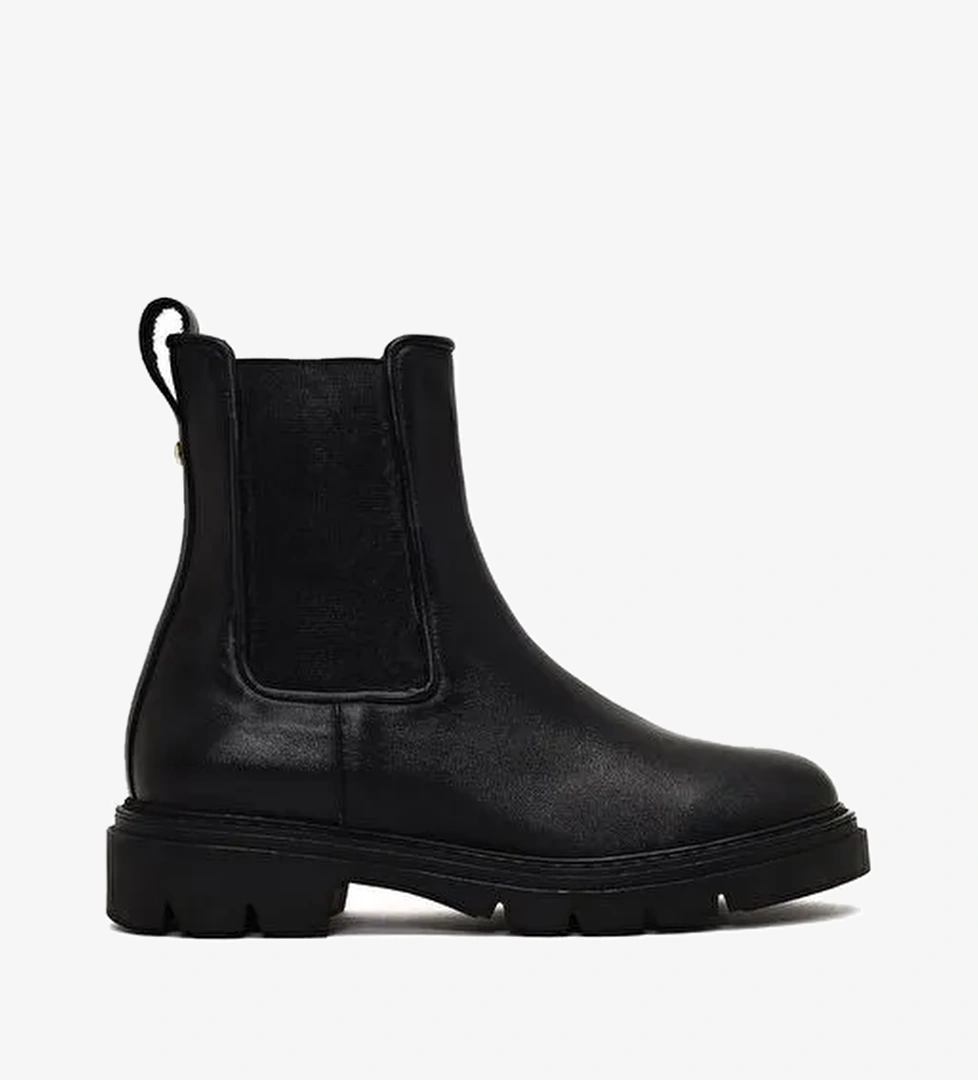 Kadın Siyah Deri Chelsea Bot 25WFD162818 - Görsel 1
