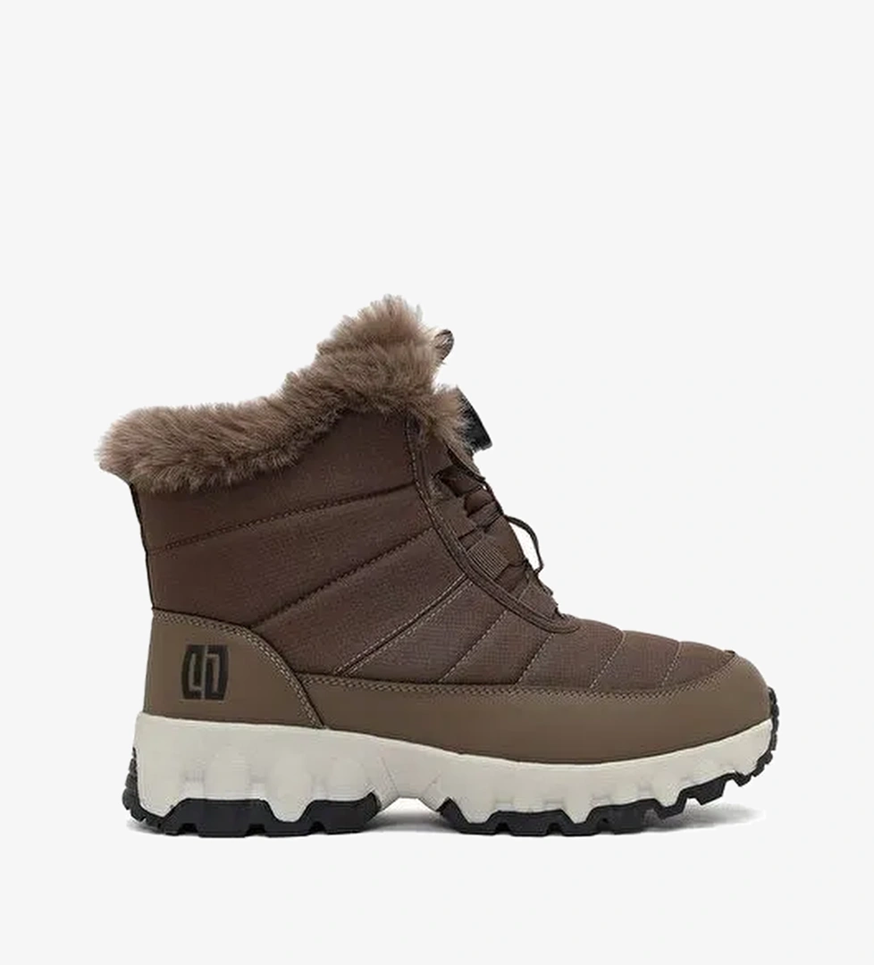 Derimod Dry Kadın Vizon Bağcıklı Kalın Tabanlı Waterproof Outdoor Bot 25WFD490114 - Görsel 1