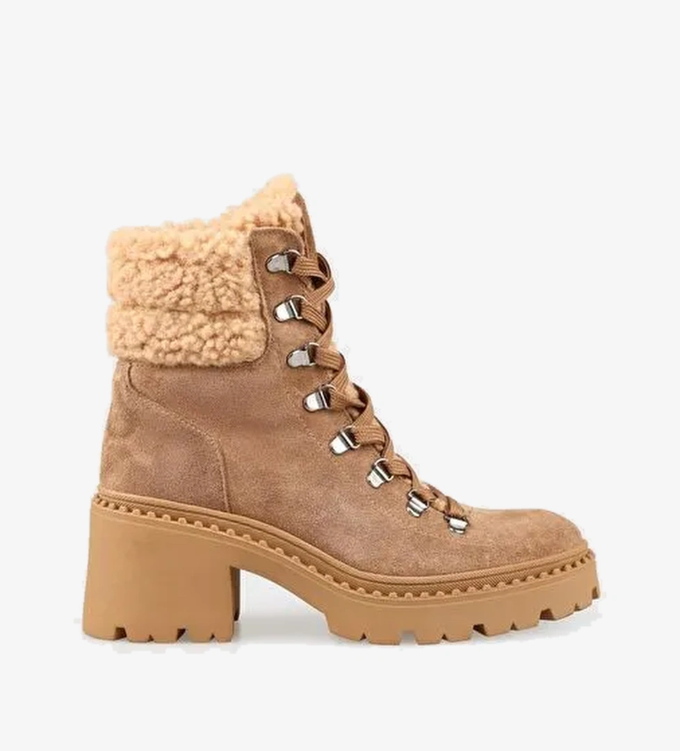 Naturel Deri Kadın Günlük Bot - Görsel 1