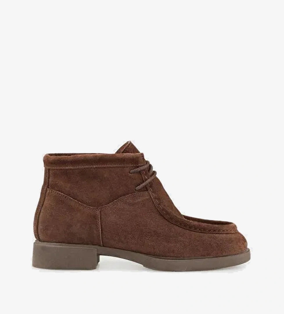 Kahve Deri Kadın Günlük Bot - Görsel 1