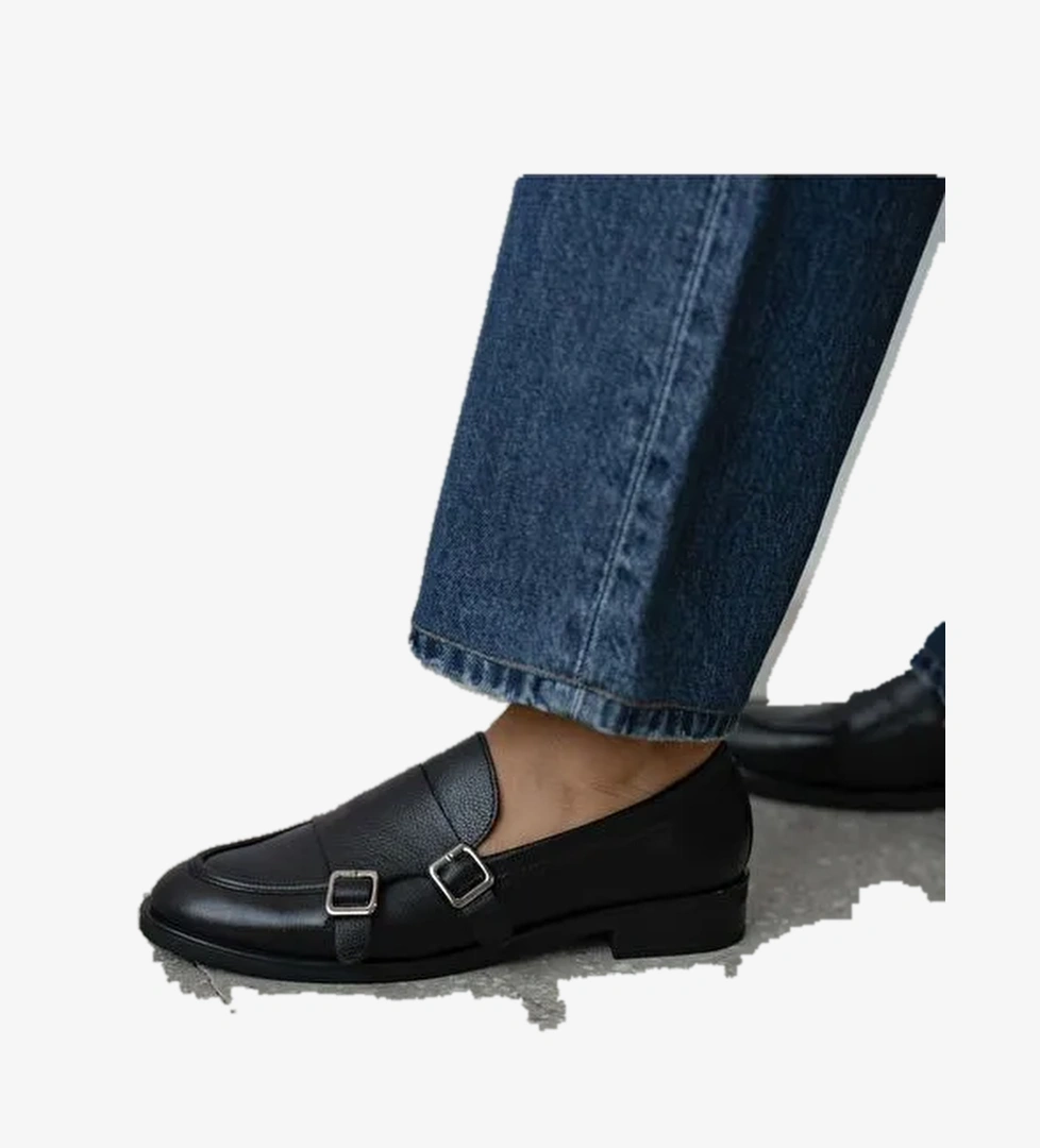 Vely Siyah Hakiki Deri Kadın MAKOSEN - Görsel 1