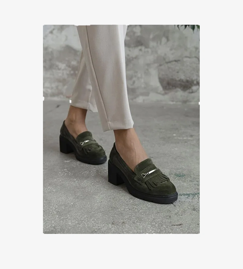 Epis Haki Süet Hakiki Deri Kadın MAKOSEN - Görsel 1