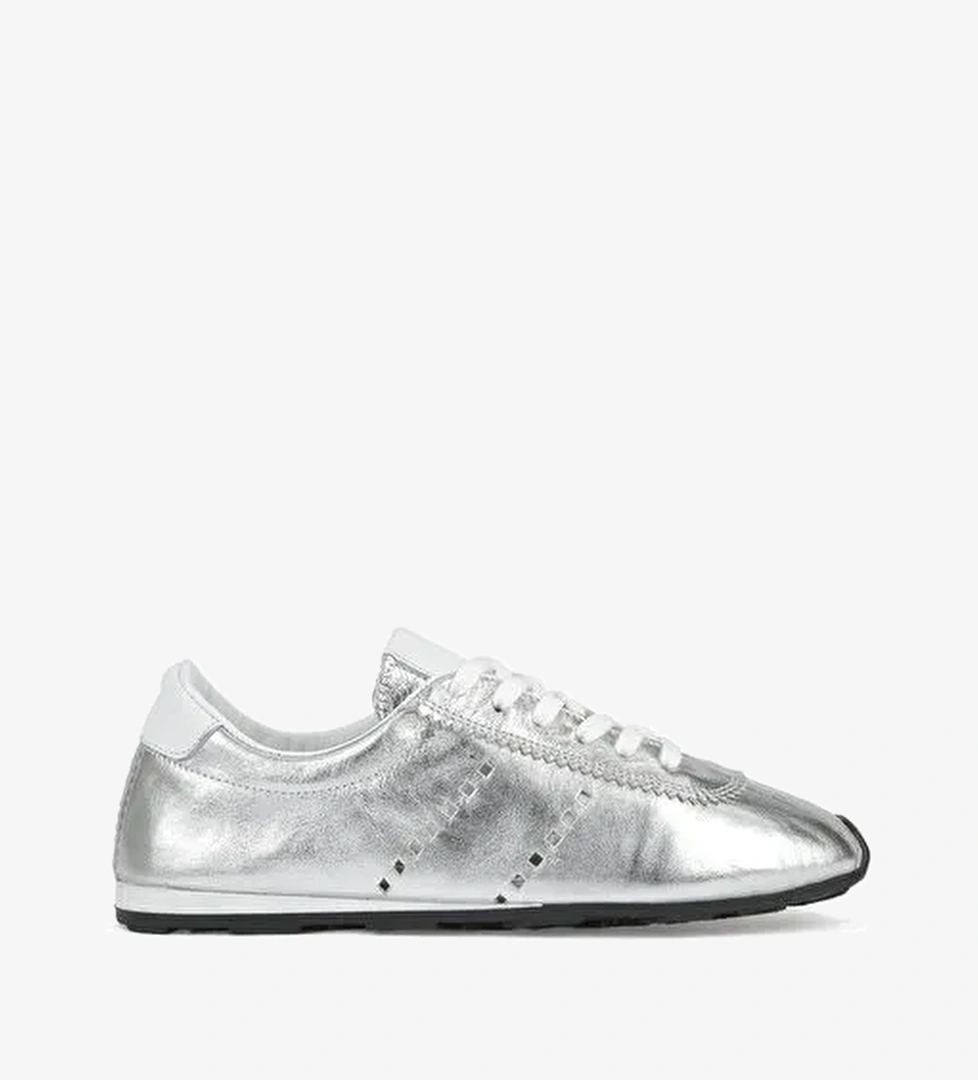 Ziya, Kadın Hakiki Deri Sneaker 1511035Z6300 Gümüş - Görsel 1