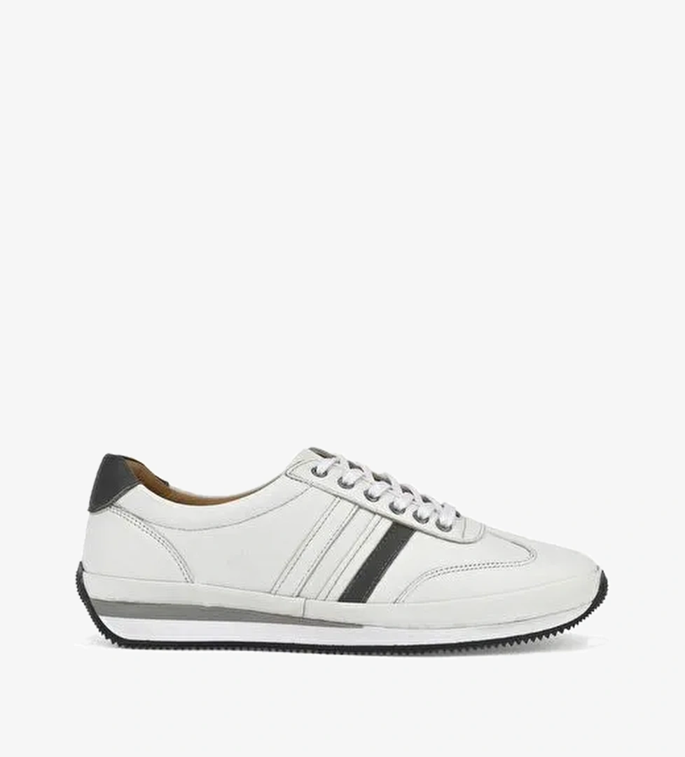 Ziya, Erkek Hakiki Deri Sneaker 1511002Z060 Beyaz - Görsel 1