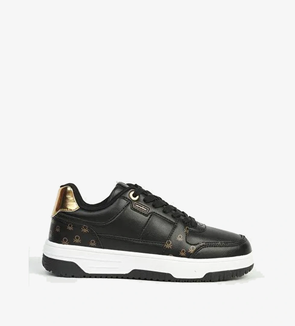 Siyah Beyaz Kadın Spor Ayakkabı İTHAL - Görsel 1