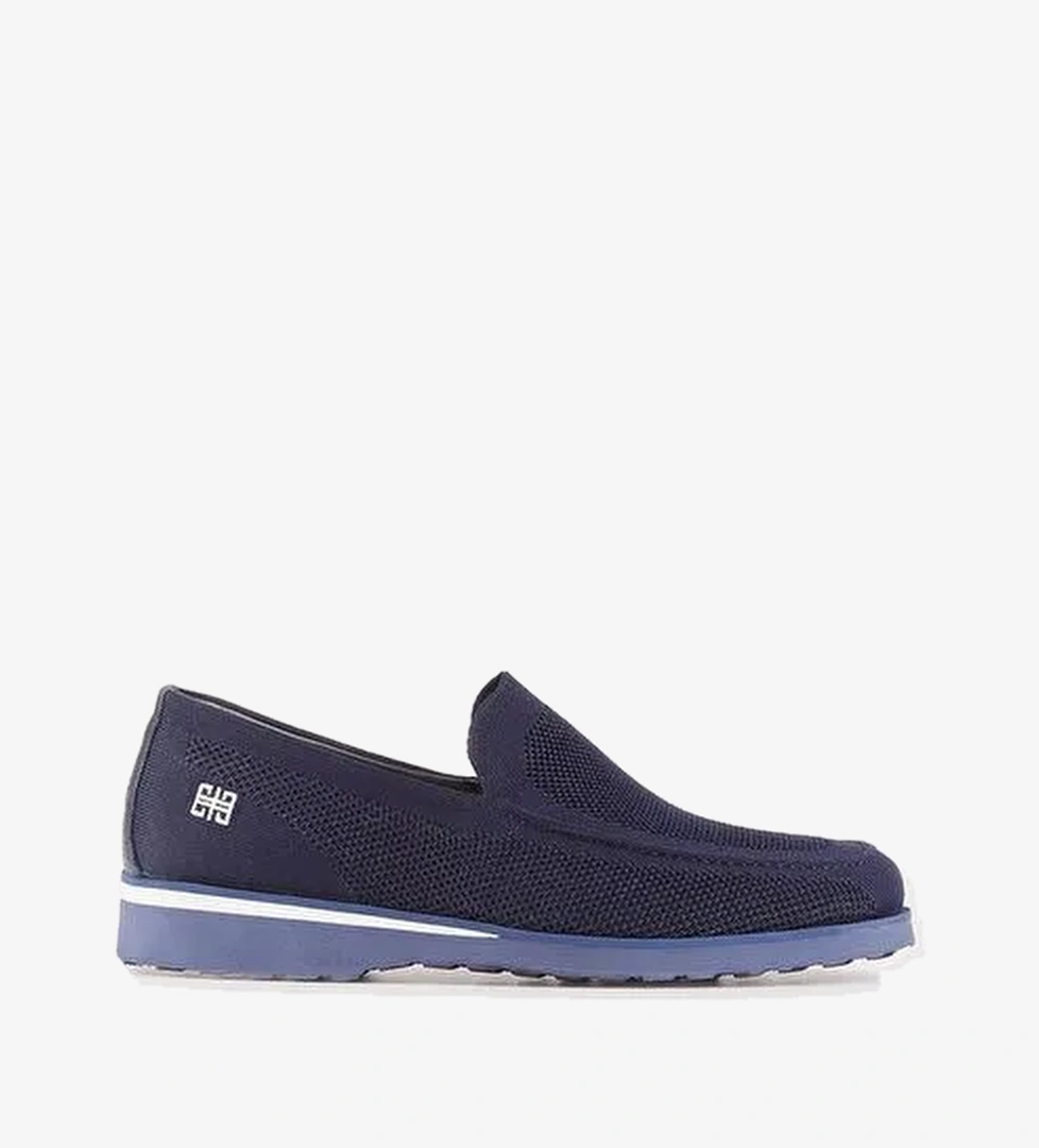 Triko Lacivert Özel Tasarım Erkek Günlük Ayakkabı - Görsel 1