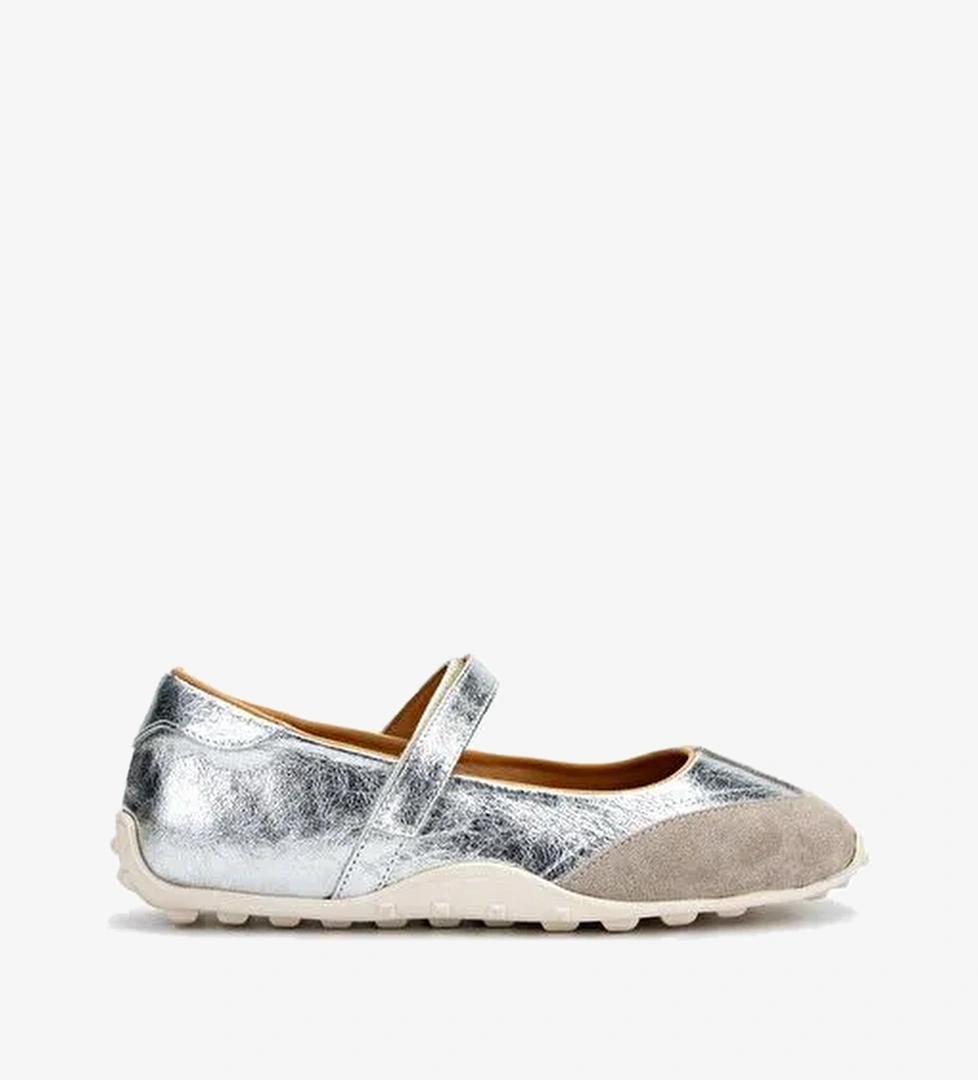 Valmenti Kadın Hakiki Deri Gri Casual Ayakkabı - Görsel 1