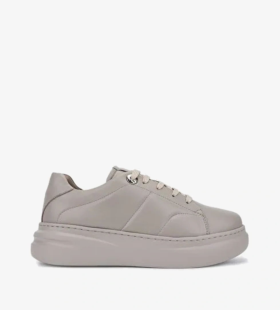 Valmenti Kadın Hakiki Deri Vizon Sneakers & Spor Ayakkabı - Görsel 1