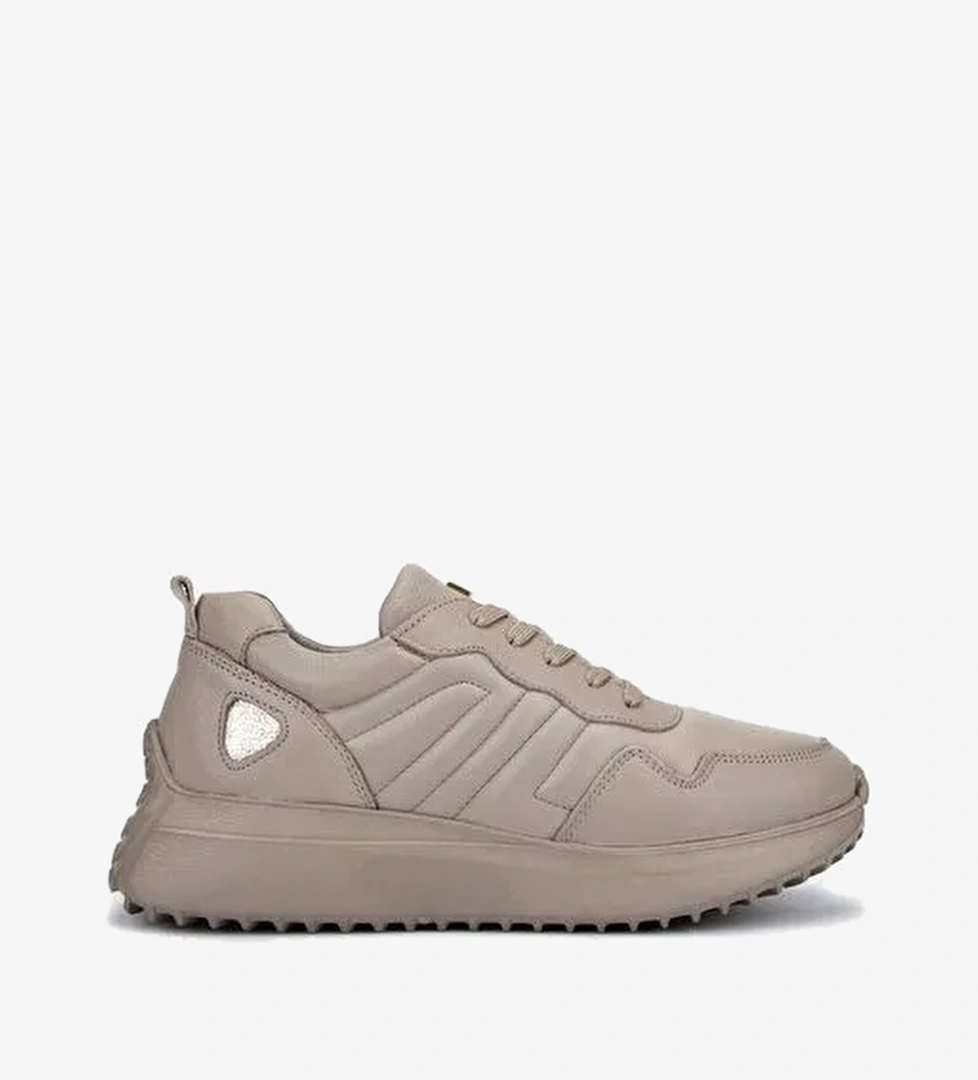 Valmenti Kadın Hakiki Deri Vizon Sneakers & Spor Ayakkabı - Görsel 1