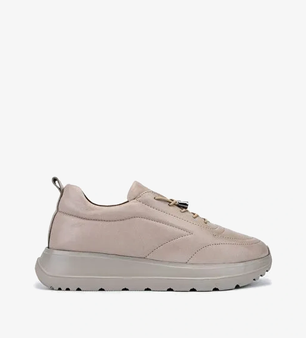 Valmenti Kadın Hakiki Deri Vizon Sneakers & Spor Ayakkabı - Görsel 1