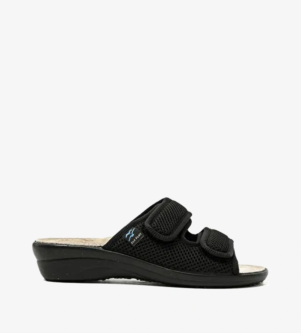 83 K24 FE Kadın Terlik T4 F50 FE Fly Flot Slipper 2003-Black - Görsel 1