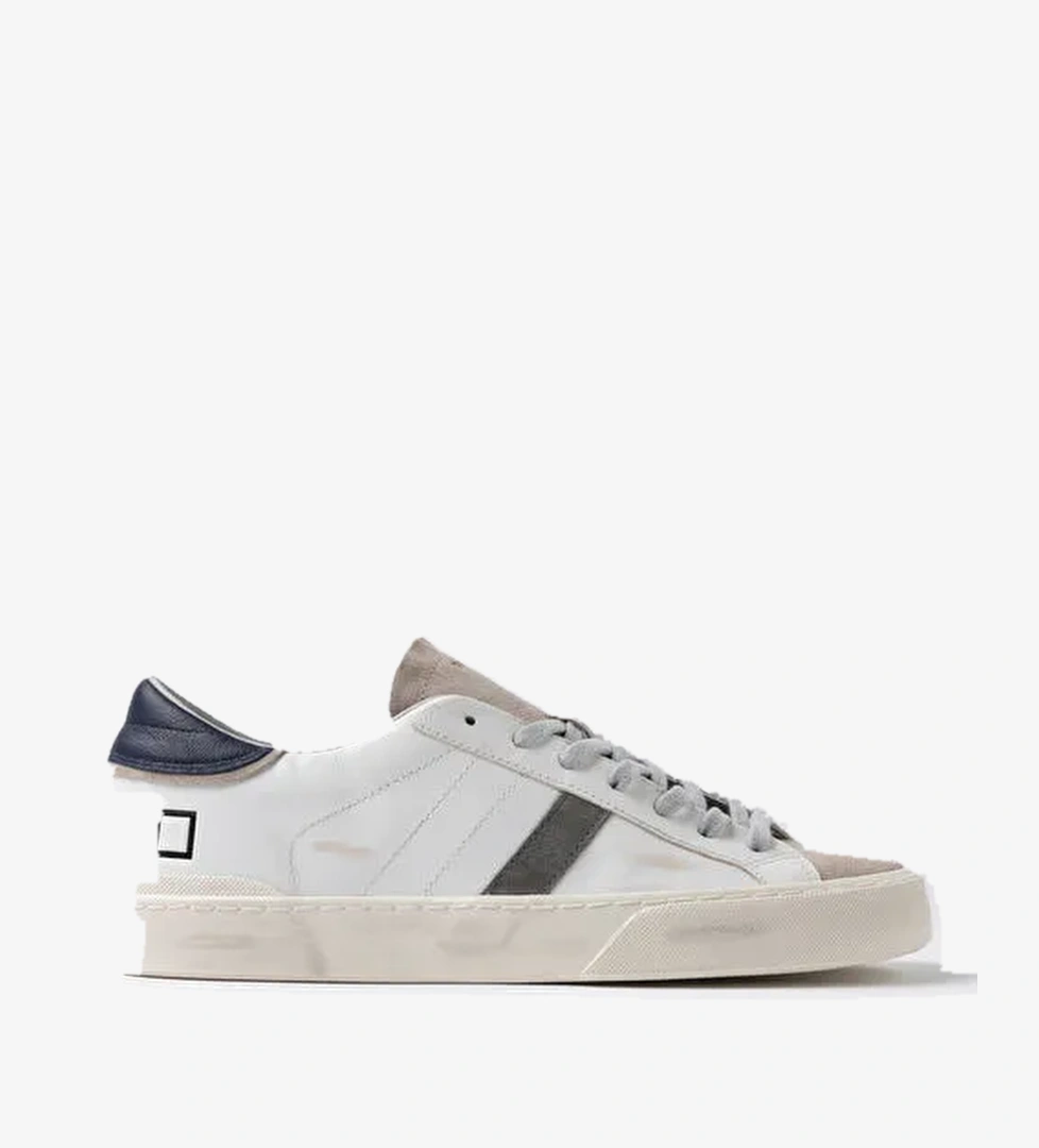D.a.t.e Beyaz Erkek Deri Sneaker HILL LOW