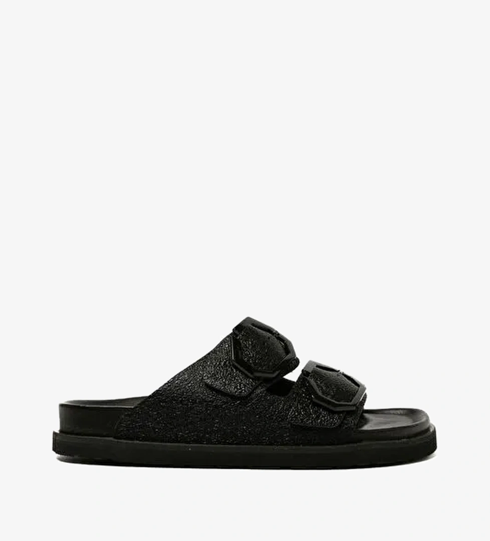 Kadın Terlik GALIA G106283 Genuins Vegan Black - Görsel 1