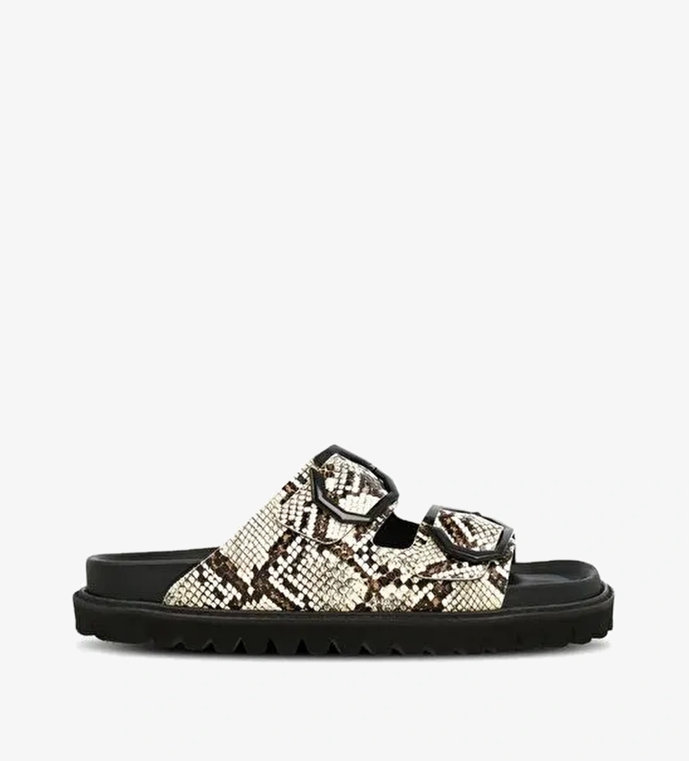 Kadın Terlik GALIA G106281 Genuins Vegan Snake Sand - Görsel 1