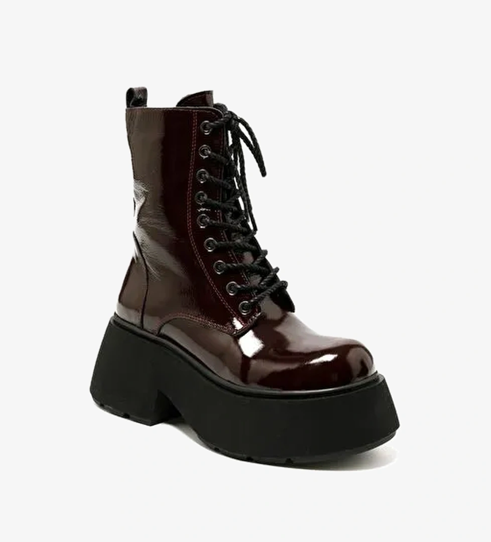 Kadın Bot RC-24K-001-R38400 John May 582-Bordo Rugan - Görsel 1