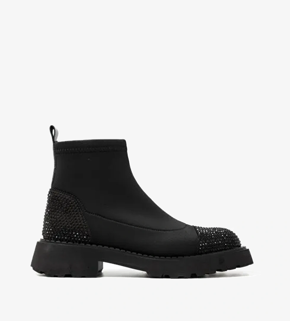 Kadın Bot GTN-24565 John May Siyah Strec Siyah Taş - Görsel 1