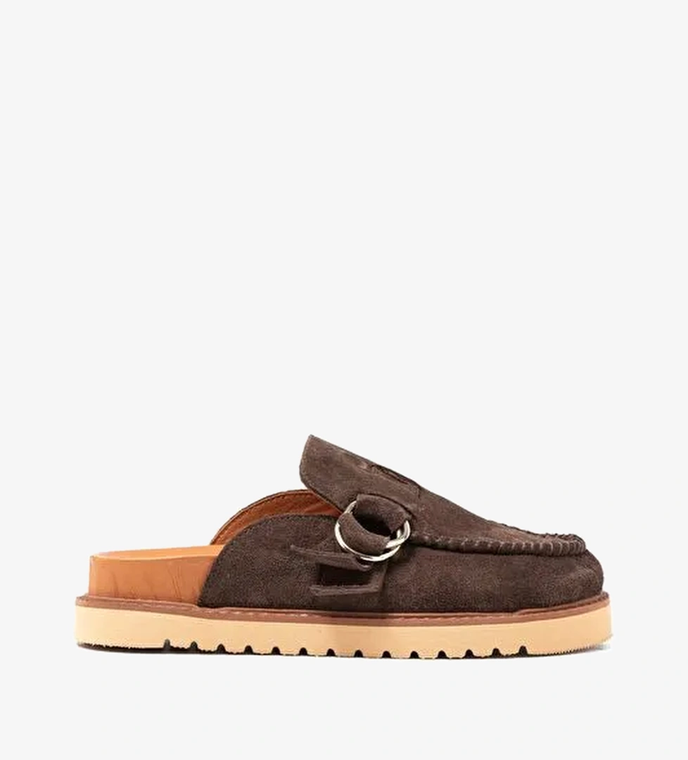 Kadın Terlik RC-26Y-180-59084 John May Kahve Süet - Görsel 1