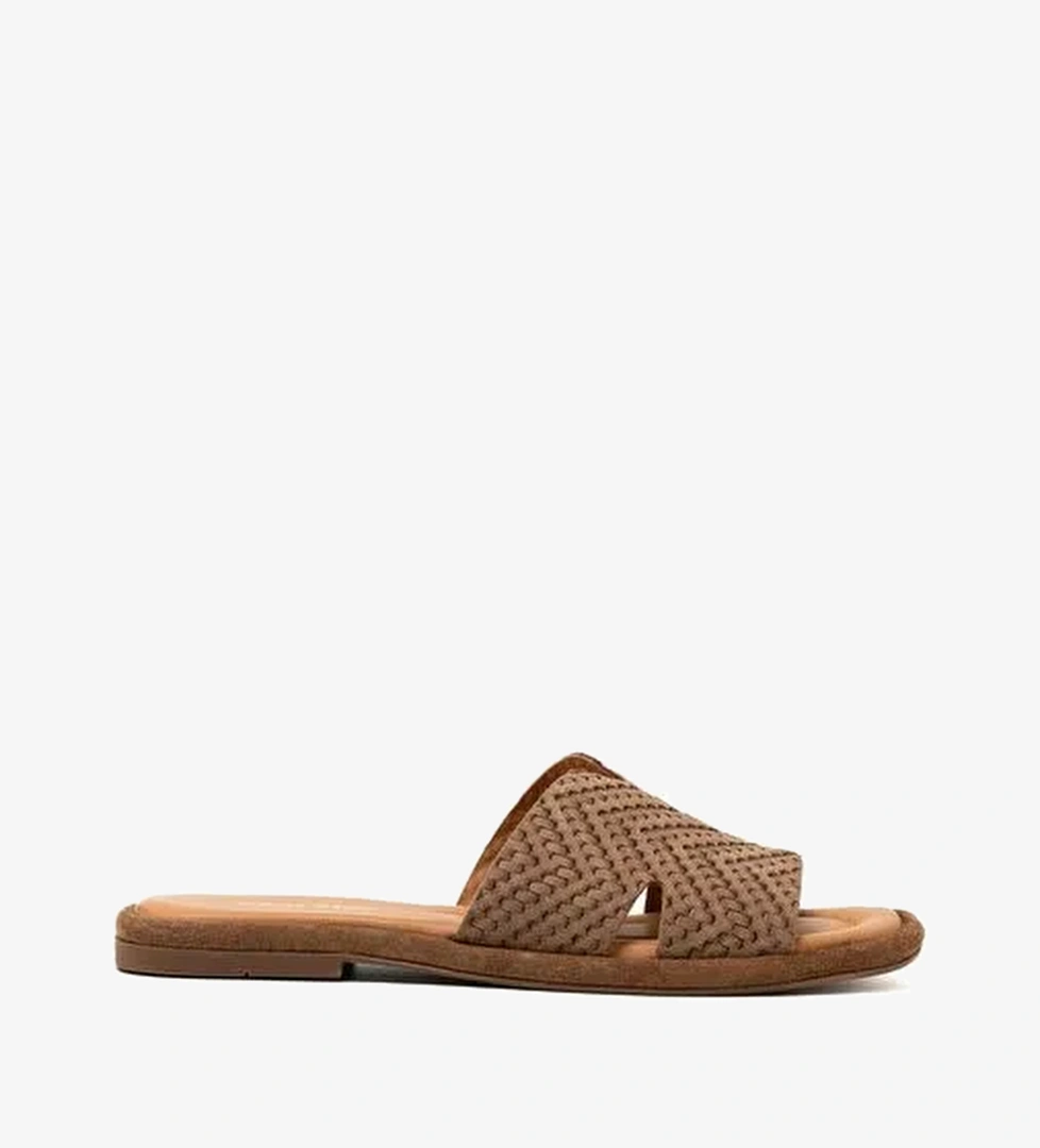 Kadın Terlik RC-25Y-001-R29645 John May Tütün Süet - Görsel 1