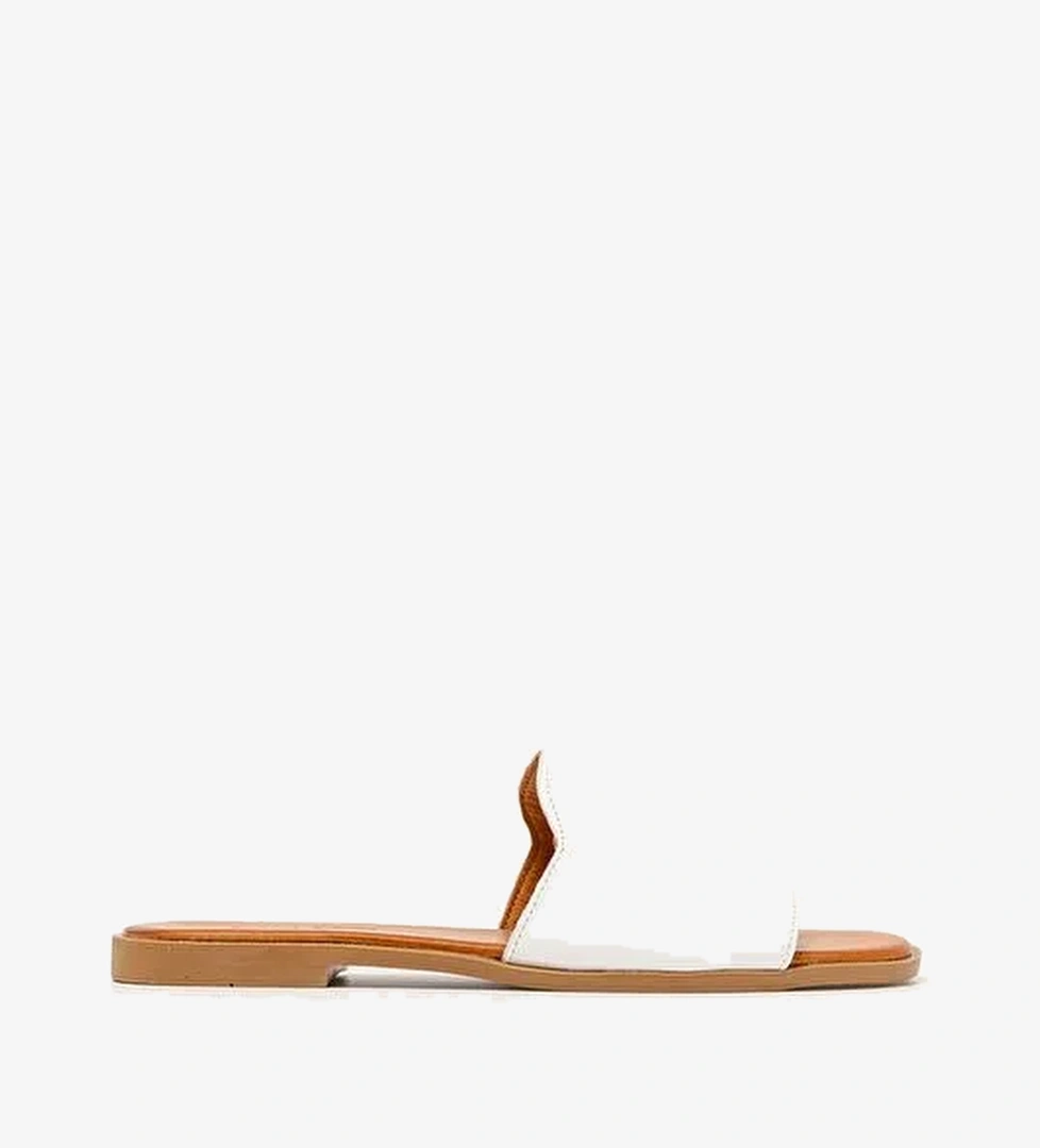 Kadın Terlik MAR-25Y-072-1020 John May Beyaz - Görsel 1