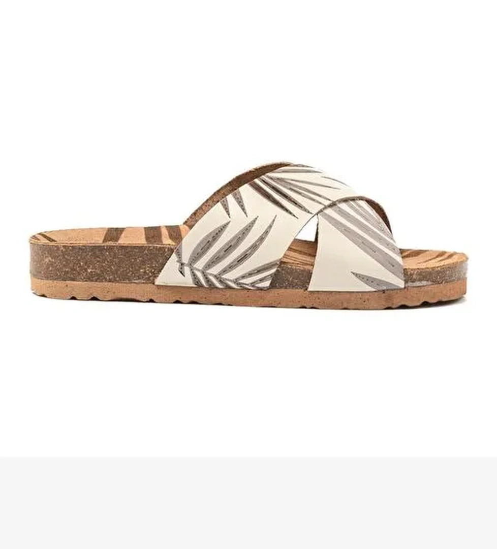 Kadın Terlik MAR-25Y-175-19 John May Beyaz Cilt - Görsel 1