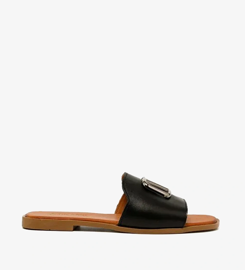 Kadın Terlik MAR-25Y-072-1020 John May Siyah - Görsel 1