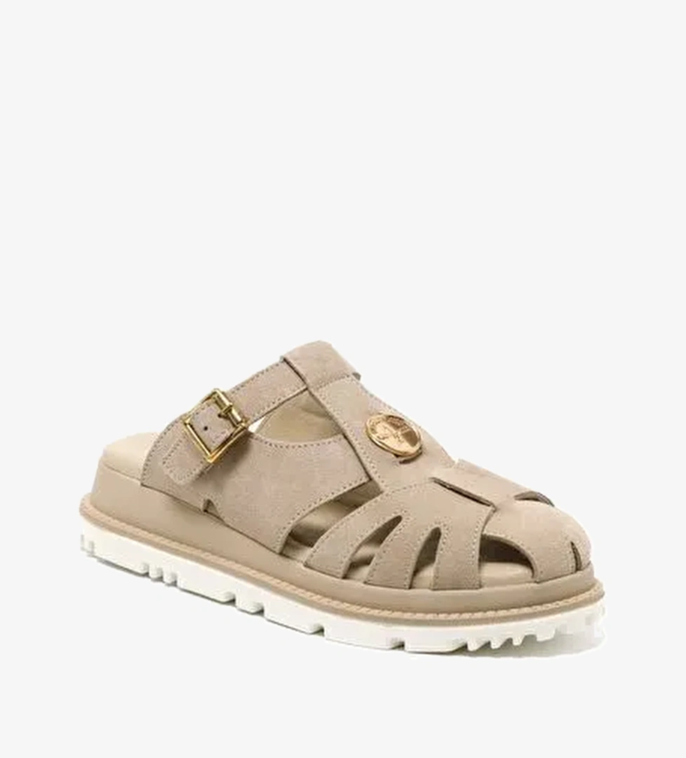 Kadın Terlik RC-25Y-201-M13 John May Bej Süet - Görsel 1