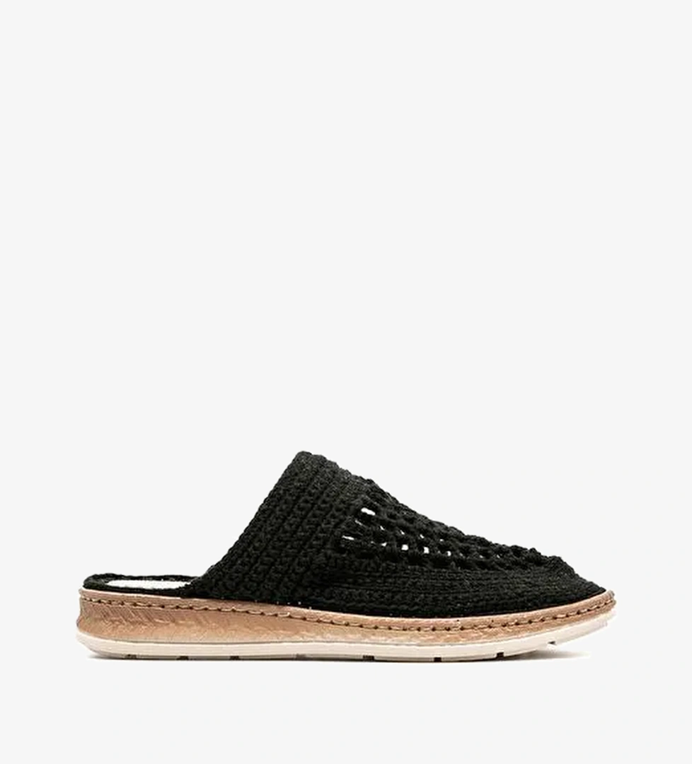 Kadın Terlik BBS_JMY John May Knitwear Slippers Black - Görsel 1