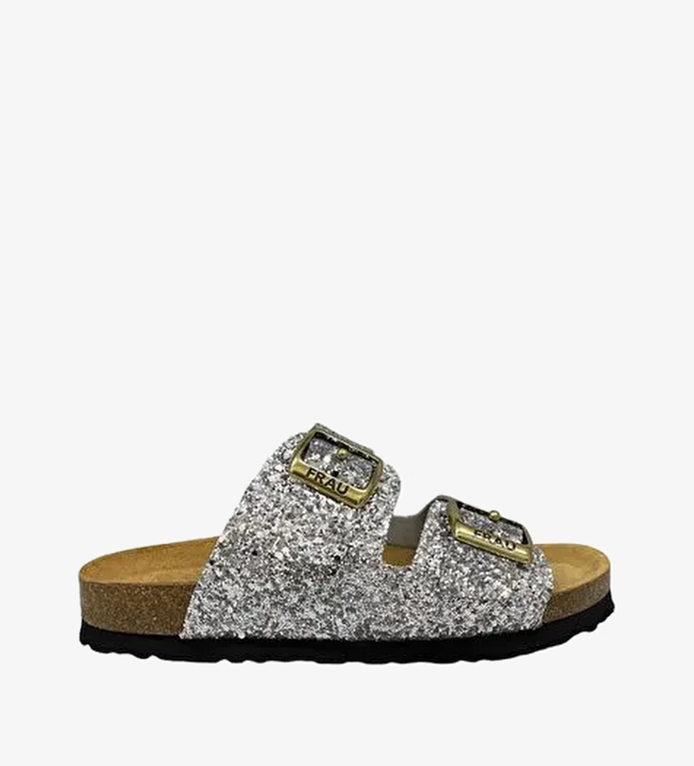 Kadın Terlik 58V8 Frau GLITTER-S Argento - Görsel 1
