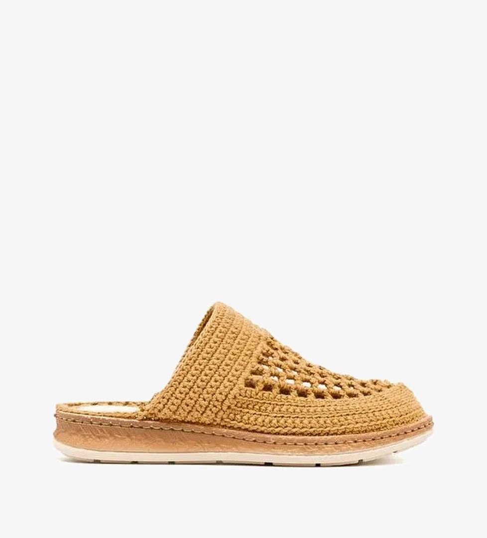 Kadın Terlik BBS_JMY John May Knitwear Slippers Camel - Görsel 1