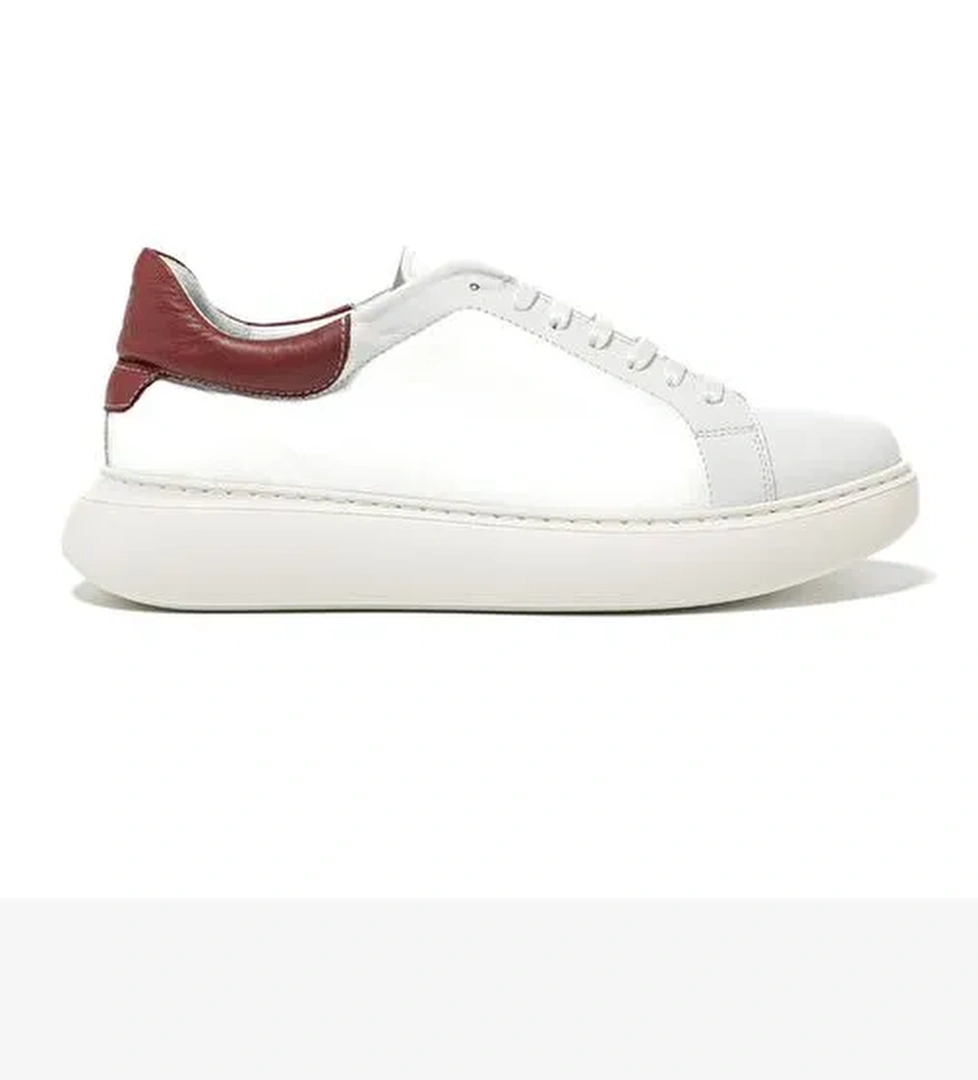 Erkek Sneaker ( Günlük) RC-25Y-058-R1960 John May Beyaz-Bordo - Görsel 1