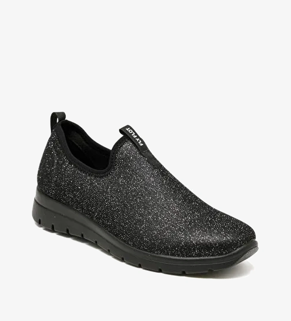 Kadın Sneaker ( Günlük) 27 T12 TQ Fly Flot CLOTH WOMAN Black - Görsel 1
