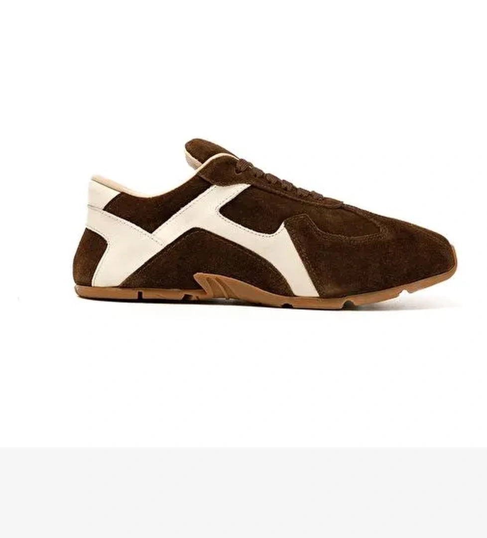 Kadın Sneaker ( Günlük) RC-25Y-187-MIU1005 John May Kahve Süet- Bej Süet - Görsel 1