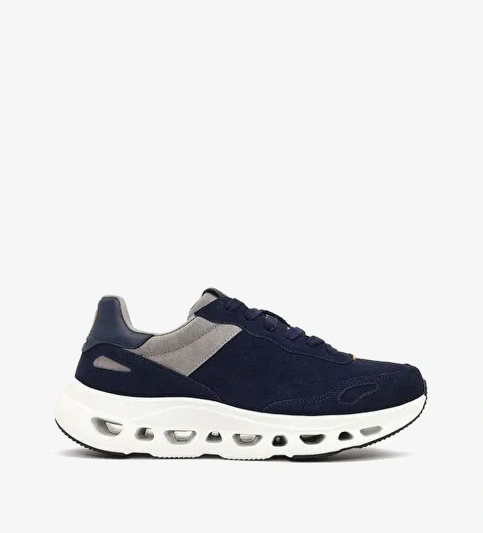 Derimod Studio Erkek Lacivert Bağcıklı Kalın Tabanlı Sneaker 25WFD780210 - Görsel 1