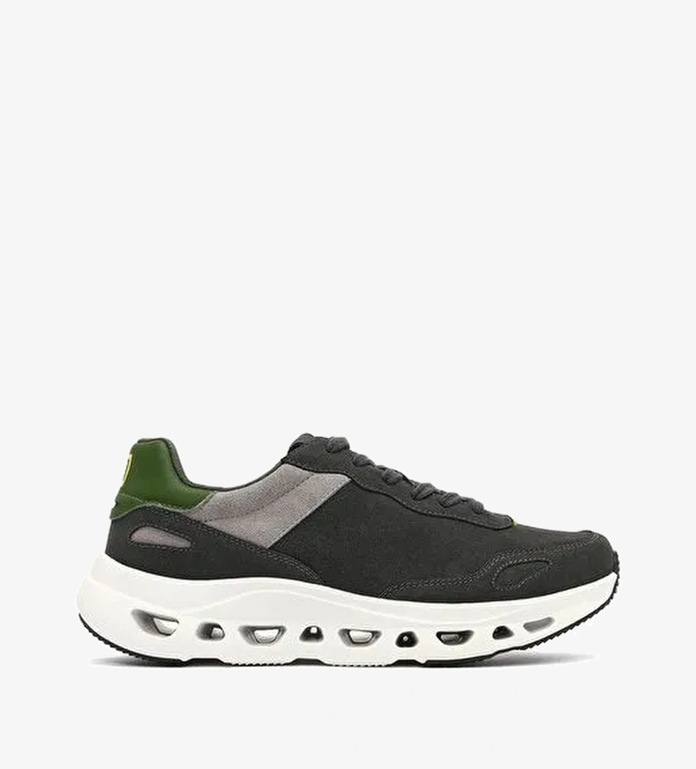 Derimod Studio Erkek Bej Bağcıklı Kalın Tabanlı Sneaker 25WFD780210 - Görsel 1