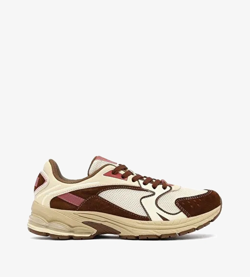 Derimod Studio Kadın Bej Bağcıklı Kalın Tabanlı Sneaker 25AFD435014 - Görsel 1