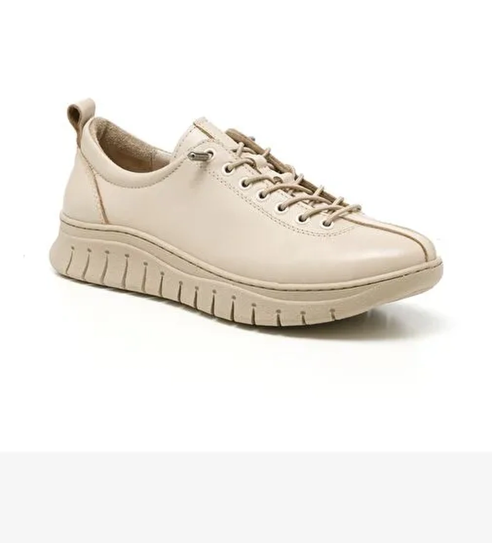 Kadın Sneaker ( Günlük) MAR-25Y-192-251 John May Bej Cilt - Görsel 1
