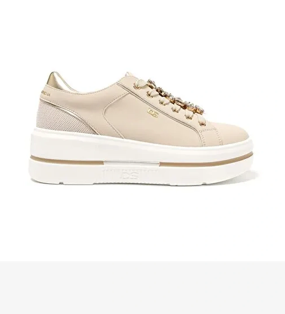 Kadın Sneaker ( Günlük) 185550DM Donna Serena TOMAIA 5550DM Beige Platino - Görsel 1