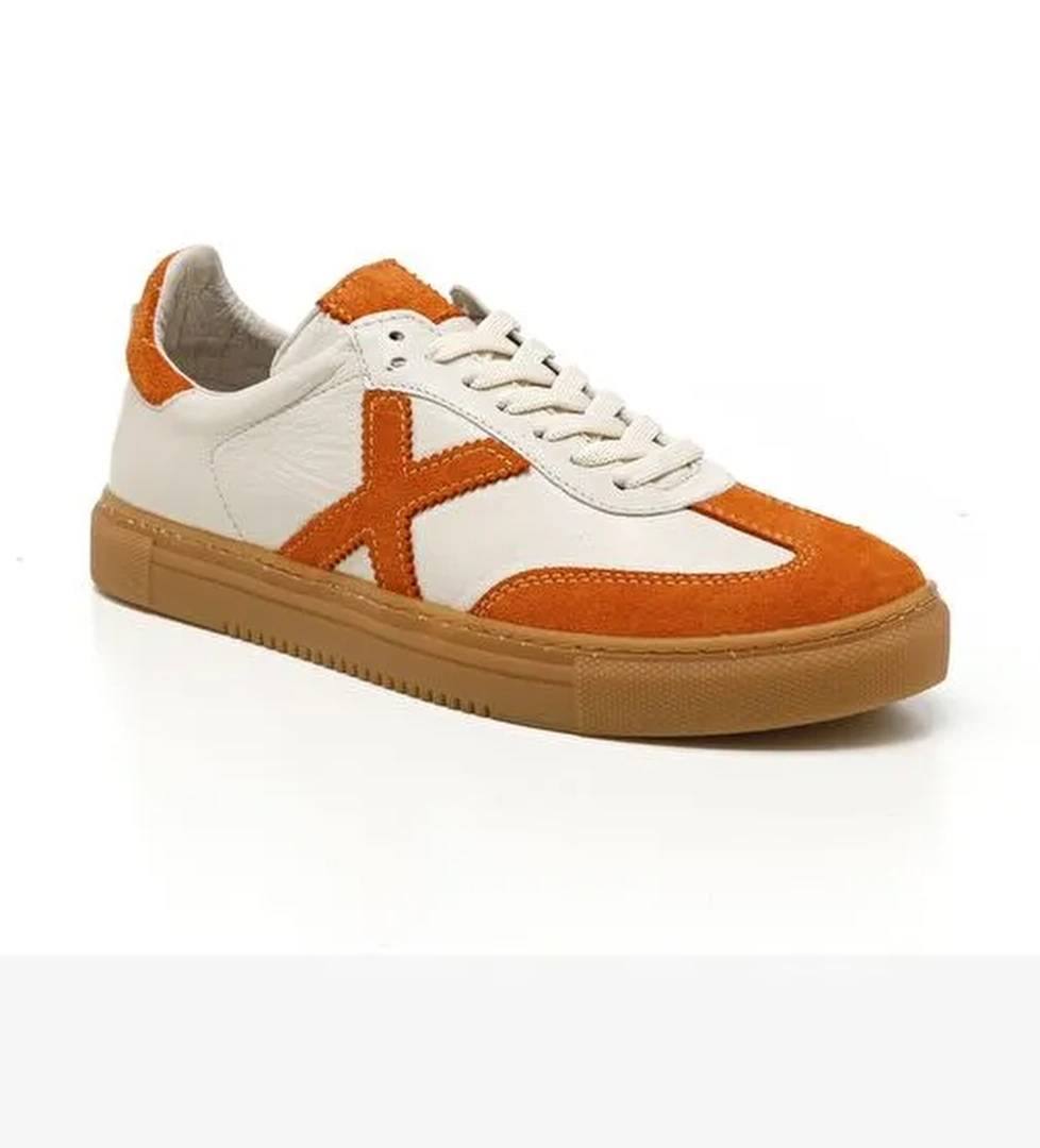 Kadın Sneaker ( Günlük) MAR-25Y-192-3030 John May Orange Süet-Bej Cilt-Orange Süet - Görsel 1