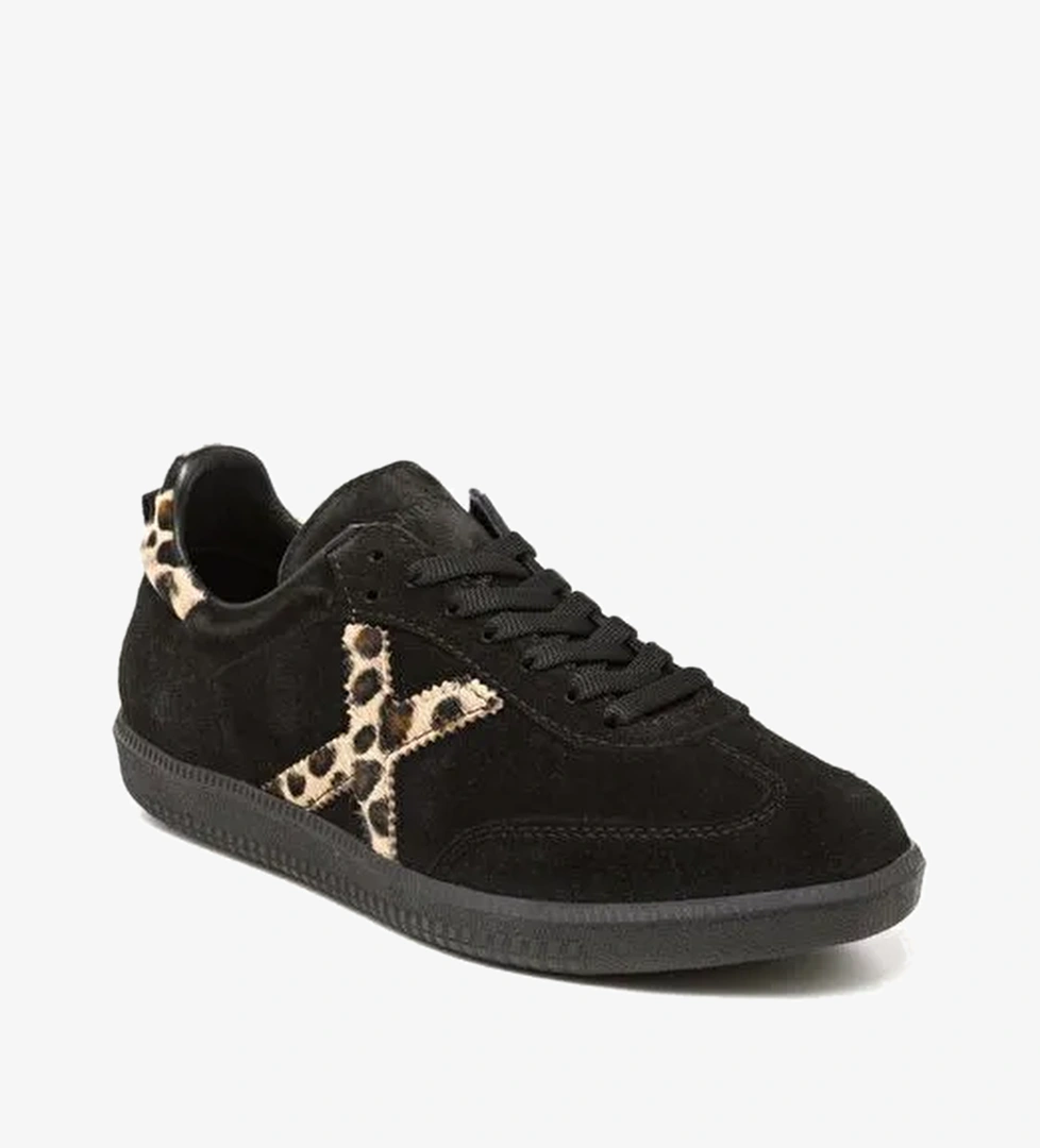 Kadın Sneaker ( Günlük) RC-25Y-088-M-VADE John May Siyah Süet-Leopar - Görsel 1