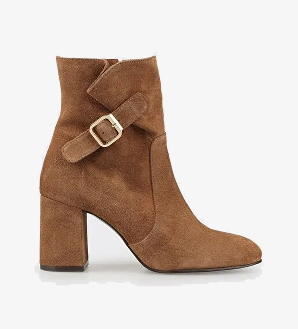 Taba Deri Kadın Klasik Bot - Görsel 1