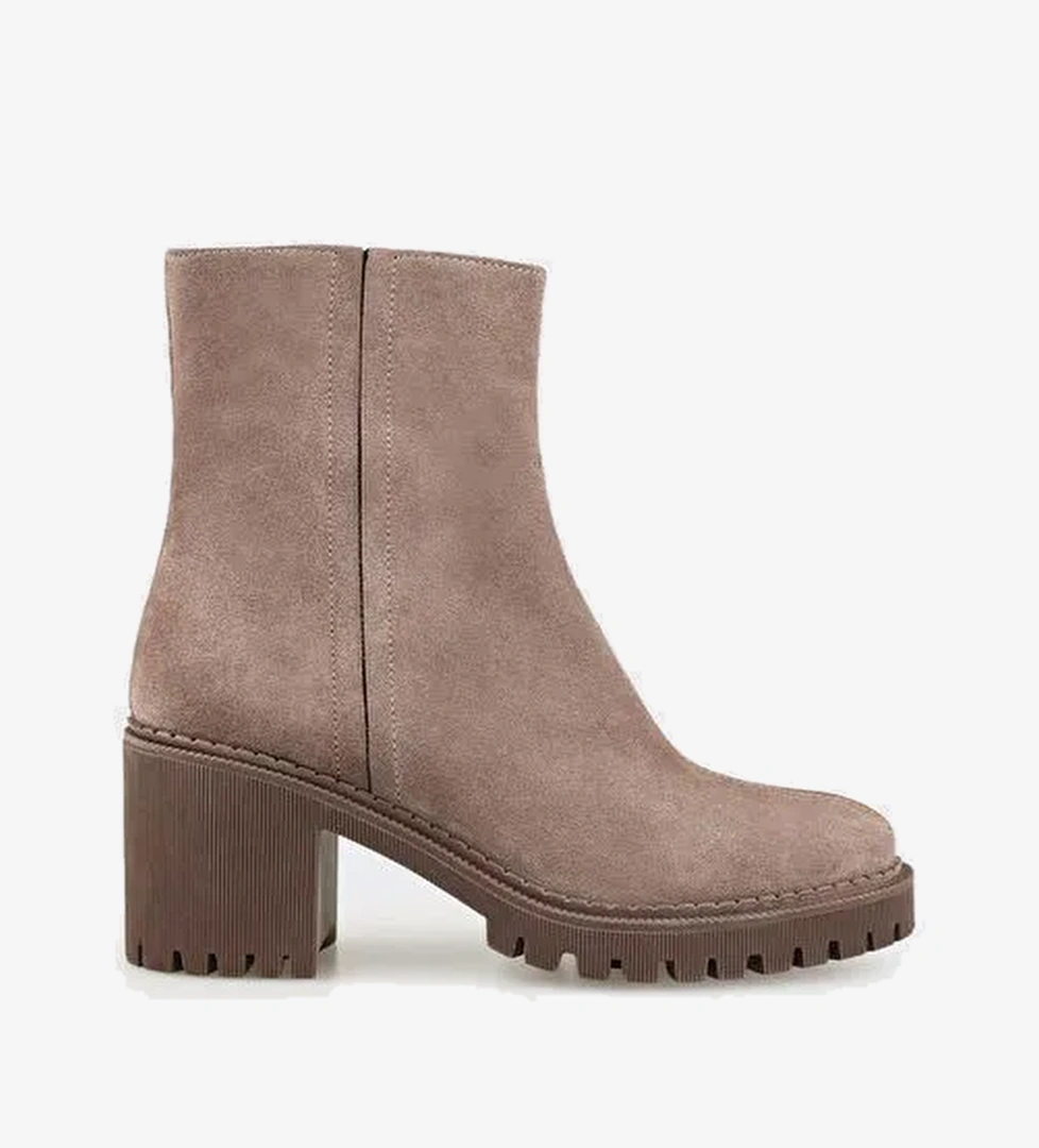 Kahve Deri Kadın Günlük Bot - Görsel 1