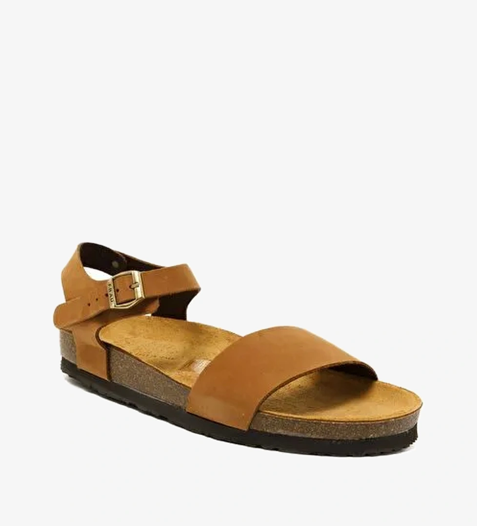 Kadın Sandalet 58H3 Frau NABUK-S Cognac - Görsel 1