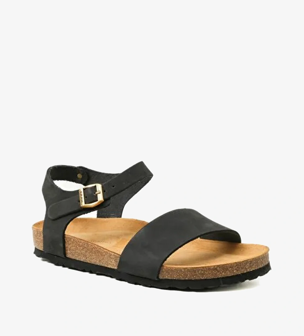 Kadın Sandalet 58H3 Frau NABUK-S Nero - Görsel 1
