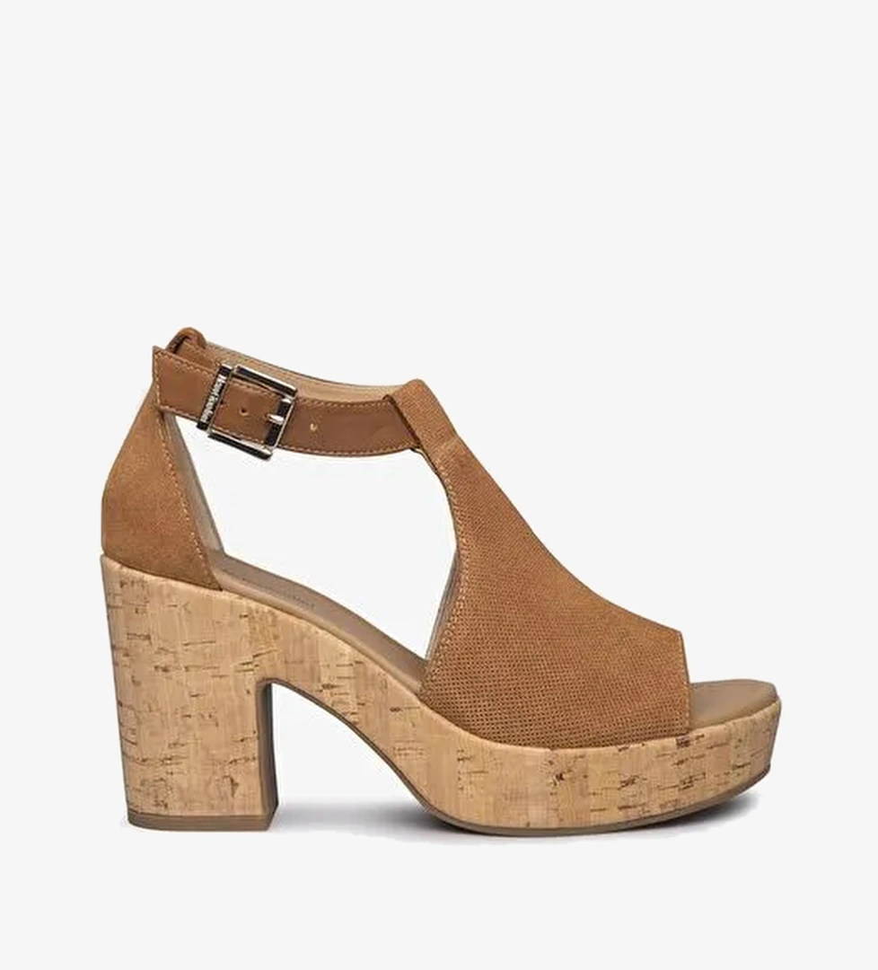 Kadın Topuklu Ayakkabı ( Günlük) E115820D NeroGiardini VELOUR HOLD COL.CUOIO PU.EURA P16617 326-Tabacco - Görsel 1