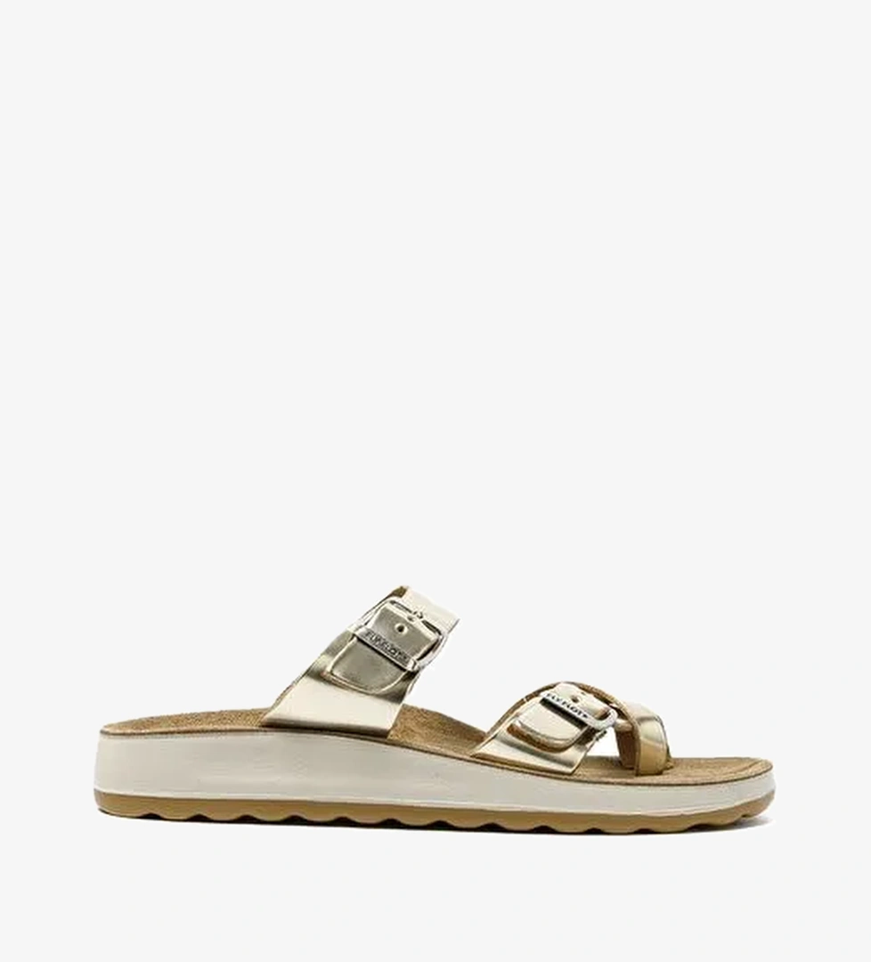 T4 429 FE Kadın Terlik ( Günlük) 77 J68 ZC Fly Flot Slipper 6330-Gold - Görsel 1