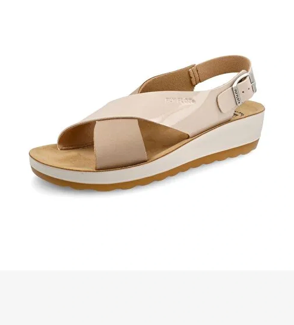 Kadın Sandalet 42 G61 3C Fly Flot Sandal TRENDY 6309-Beige - Görsel 1