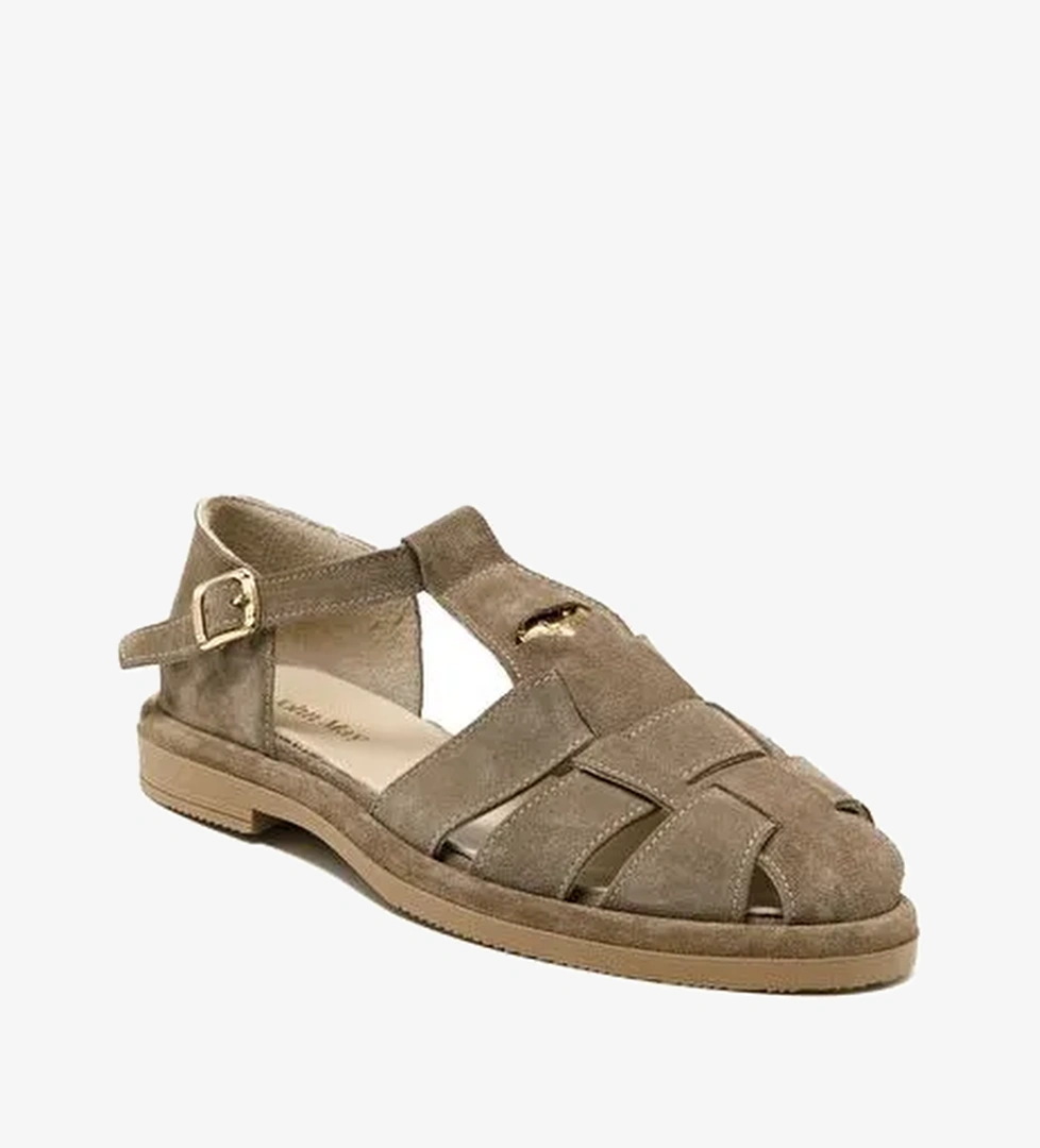 Kadın Sandalet RC-25Y-001-R40208 John May 10-Bej Süet - Görsel 1