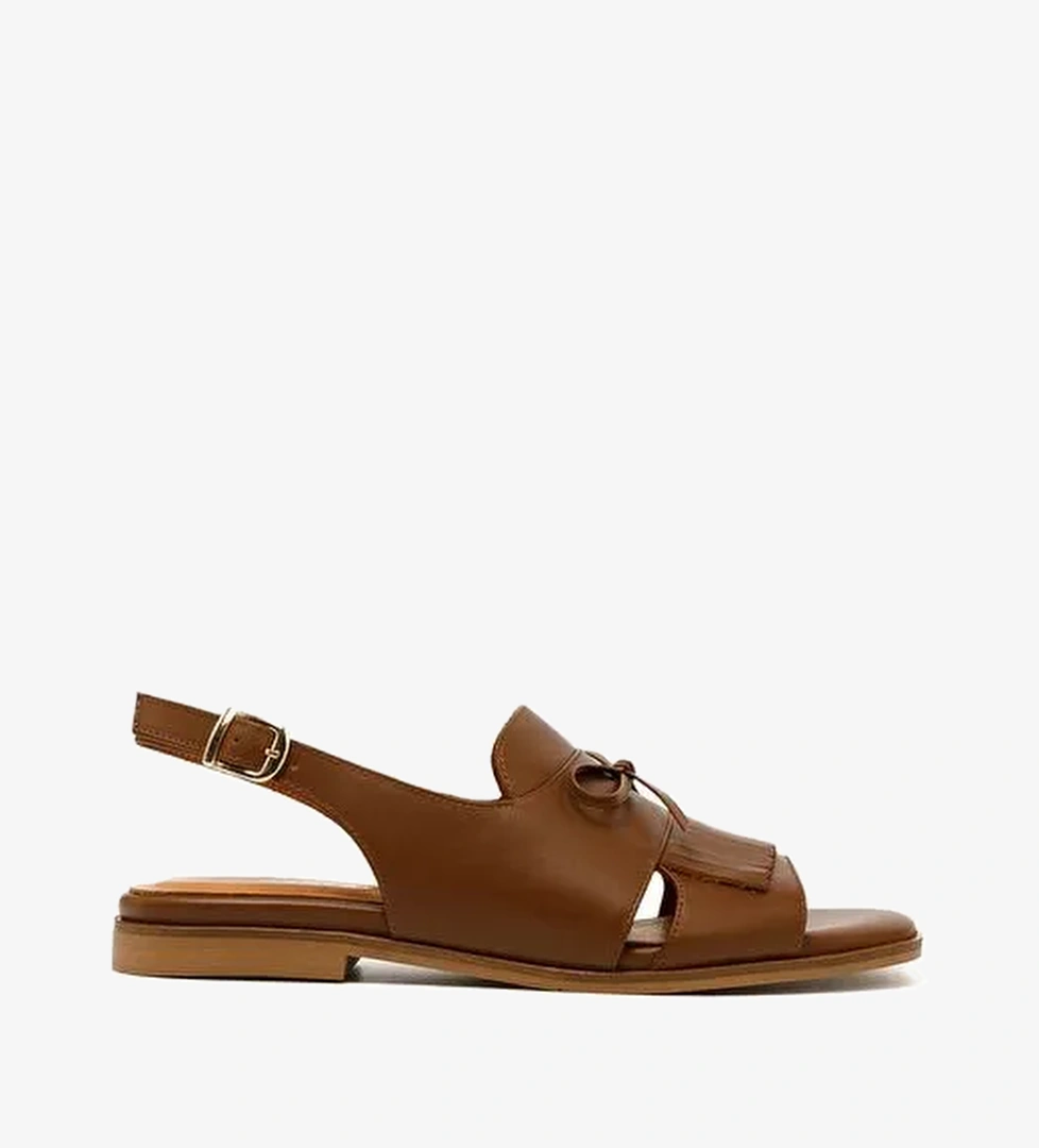 Kadın Sandalet MAR-25Y-166-416 John May Taba Cilt - Görsel 1