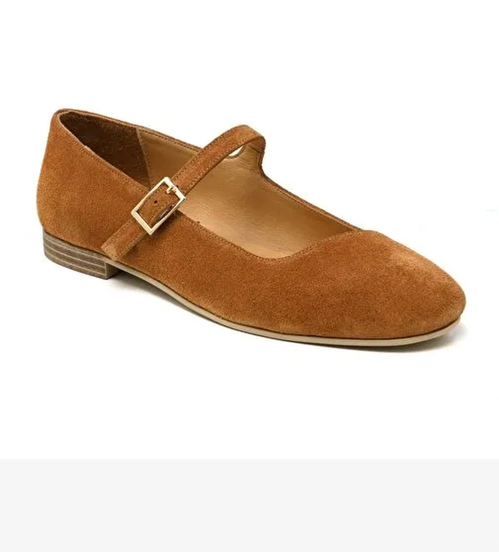 Kadın Sandalet RC-25Y-093-M1969 John May Tütün Süet - Görsel 1