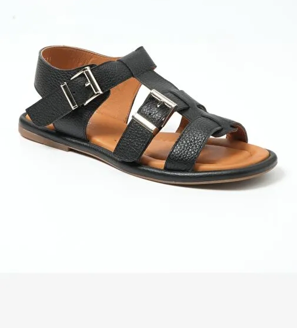 Kadın Sandalet MAR-23Y-082-29611 John May SİYAH FLOTER-36 - Görsel 1